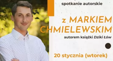 Spotkanie autorskie w bibliotece. Marek Chmielewski w Przasnyszu