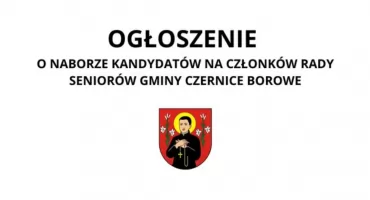 Ruszył nabór do Rady Seniorów Gminy Czernice Borowe. Seniorzy mogą mieć realny wpływ na lokalne decyzje