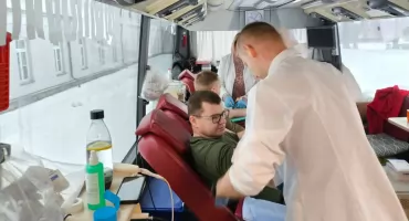 Żołnierze 2. Ośrodka Radiorelektronicznego oddali krew. Pierwsza akcja HDK w 2026 roku
