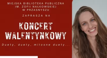 Walentynkowy wieczór z muzyką i miłością w Miejskiej Bibliotece Publicznej w Przasnyszu