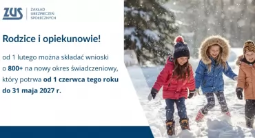 ZUS: wnioski o 800 plus na nowy okres świadczeniowy