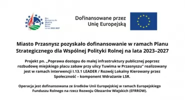75 tysięcy złotych z UE na modernizację placu zabaw w Przasnyszu