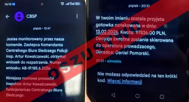 Nowa metoda oszustwa. Przestępcy podszywają się pod funkcjonariuszy CBŚP