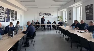 Odprawa roczna przasnyskich policjantów