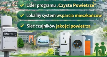 Przasnysz stawia na czyste powietrze. Miasto konsekwentnie realizuje działania ekologiczne