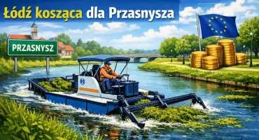 Miasto chce kupić łódź koszącą. Nowy pomysł na utrzymanie rzeki Węgierki w Przasnyszu