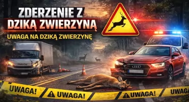 Zderzenie z dziką zwierzyną w Obrębie. Policja apeluje o ostrożność