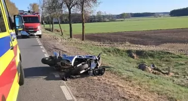 Zderzenie motocyklistów na DK57. Policja przypomina o zasadach bezpieczeństwa