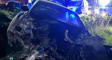 Tragiczny wypadek w Obrębie. 30-letni kierowca zginął na miejscu