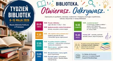 Tydzień Bibliotek w Przasnyszu. Kultura, spotkania i inspiracje dla każdego