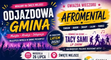 Afromental gwiazdą „Odjazdowej Gminy” 2026. Muzyczne święto wraca do Świętego Miejsca
