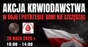 Akcja krwiodawstwa w Przasnyszu. Organizatorzy zachęcają do oddawania krwi