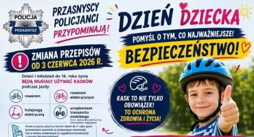 Kask obowiązkowy dla dzieci. Podaruj bezpieczeństwo na Dzień Dziecka.