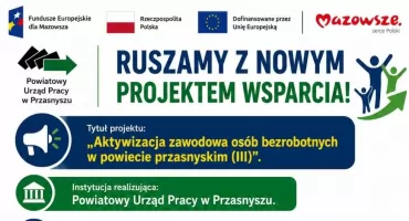 Ponad 2,6 mln zł na aktywizację bezrobotnych. Rusza nowy projekt Powiatowego Urzędu Pracy w Przasnyszu