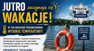 Policja apeluje o rozwagę nad wodą. Przed wakacjami przypomina o zasadach bezpieczeństwa