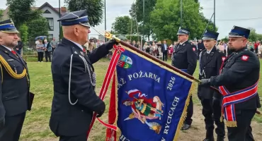Sto lat służby i nowy sztandar. OSP Rycice świętowała wyjątkowy jubileusz
