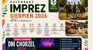 Sierpień pełen atrakcji w Gminie Chorzele. Przed mieszkańcami tydzień za tygodniem wyjątkowych wydarzeń