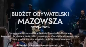 Ruszyło głosowanie w Budżecie Obywatelskim Mazowsza 2026. Mieszkańcy zdecydują o realizacji projektów z regionu