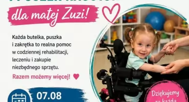 Zbierają butelki i puszki dla małej Zuzi. Strażacy z Drążdżewa zachęcają do pomocy