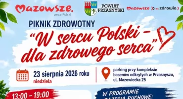Przasnysz stawia na zdrowie. Bezpłatne badania i aktywne popołudnie już 23 sierpnia