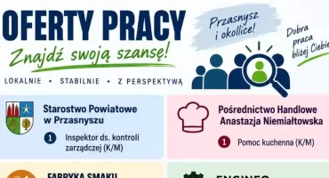 Nowe oferty pracy w Przasnyszu. Kto szuka pracowników?