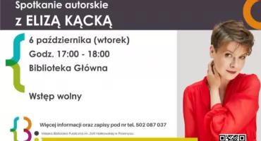 Laureatka Nagrody Nike spotka się z czytelnikami w Przasnyszu. Eliza Kącka odwiedzi miejską bibliotekę