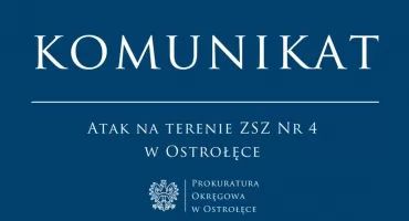Atak w szkole w Ostrołęce. Rannych osiem osób, prokuratura wszczęła śledztwo