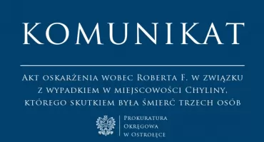 Śmiertelny wypadek w Chylinach. Kierowca oskarżony o spowodowanie śmierci trzech osób