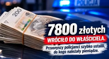 Zgubił 7800 złotych w galerii handlowej w Przasnyszu. Policjanci odnaleźli seniora